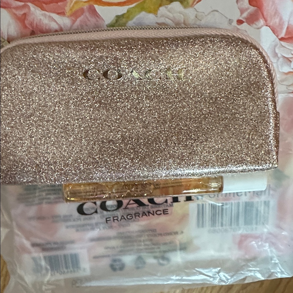 Mix & Match 3/$55 Coach Shimmering Pouch with Coach Dreams Sunset EDP,New - Picture 2 of 2